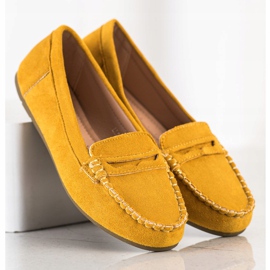 Super Me Yellow suede loafers 2