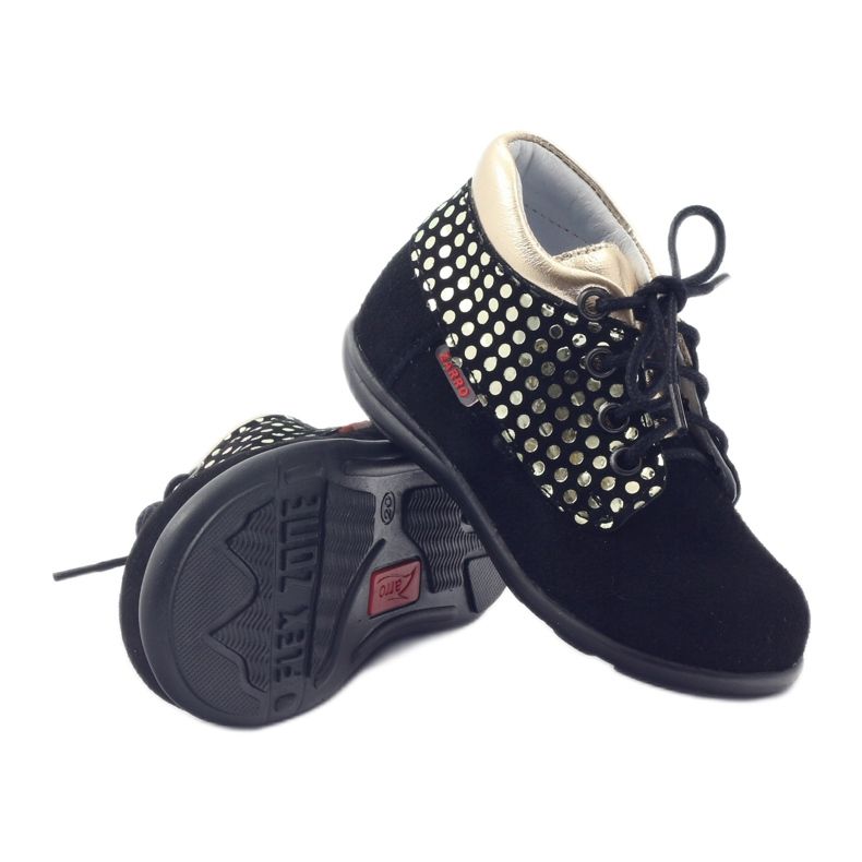 Girls' boots Zarro 82/4 black gold golden 3 Girls' boots Zarro 82/4 black gold golden 3