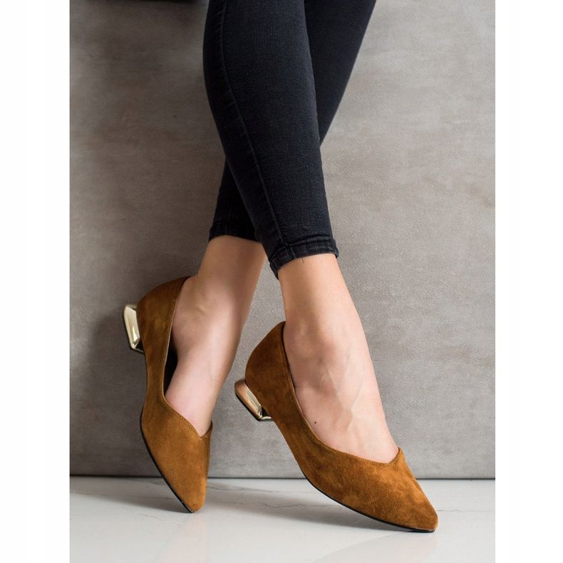 Goodin Flat Heel Pumps brown 1