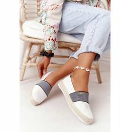 Espadrilles On A Braided Sole Big Star HH274480 White 2