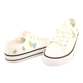 NEWS White Sneakers with tied butterflies 21DZ35-3585 4 NEWS White Sneakers with tied butterflies 21DZ35-3585 4