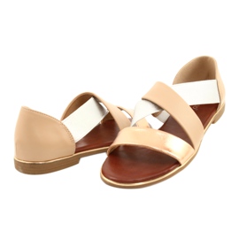 Women's metallic sandals Evento 21SD35-3882 beige 2