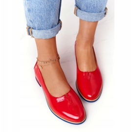 Lacquered Leather Shoes Maciejka 05035-08 Red 4