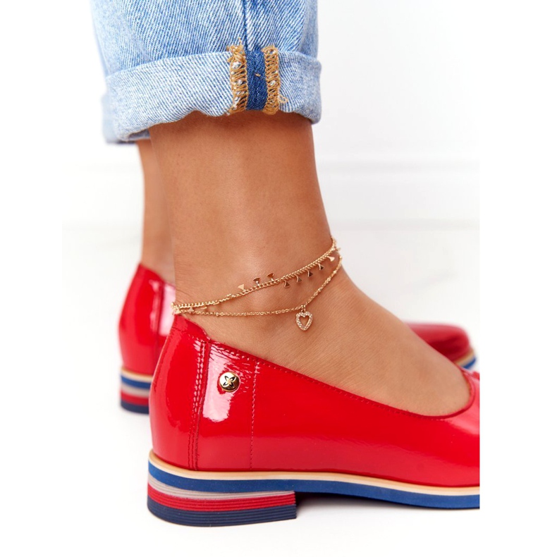 Lacquered Leather Shoes Maciejka 05035-08 Red 1