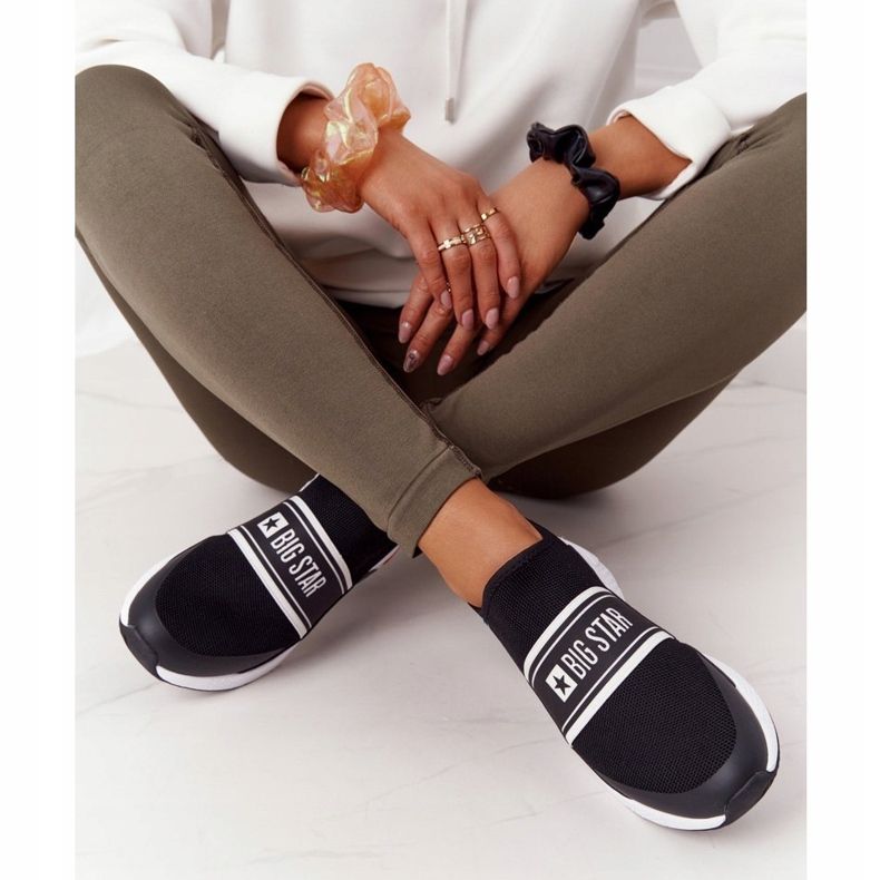 Sport Shoes Slip-On Memory Foam Big Star HH274536 Black 1