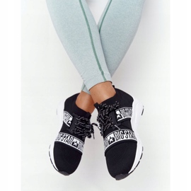 Women's sports shoes Memory Foam Big Star HH274359 Black white 1 Women's sports shoes Memory Foam Big Star HH274359 Black white 1