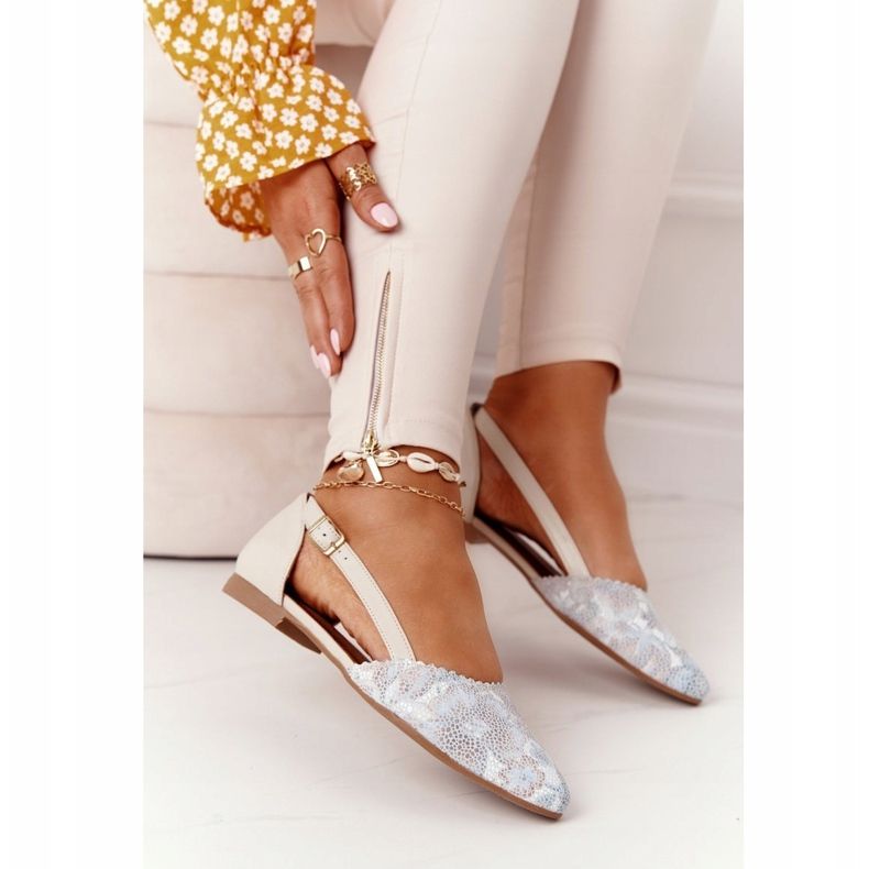 Leather Maciejka 4972A-04 Beige ballerinas 2 Leather Maciejka 4972A-04 Beige ballerinas 2