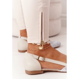 Leather Maciejka 4972A-04 Beige ballerinas 1 Leather Maciejka 4972A-04 Beige ballerinas 1
