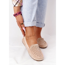 Women's Suede Loafers Beige Molly 2