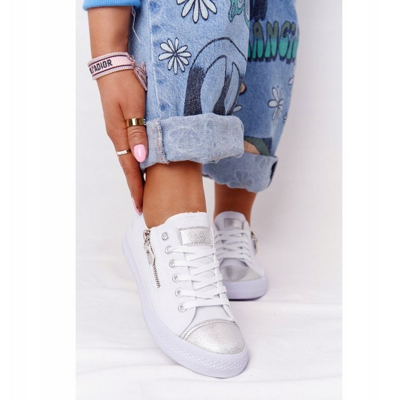 Women's Sneakers White-Silver Festival 2