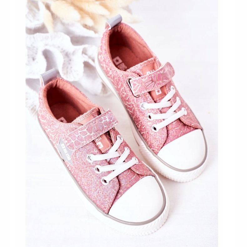 Children's Sneakers With Velcro Big Star HH374027 Pink 1 Children's Sneakers With Velcro Big Star HH374027 Pink 1