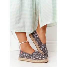 Espadrilles On A Braided Platform Big Star AA274680 Gray grey 2