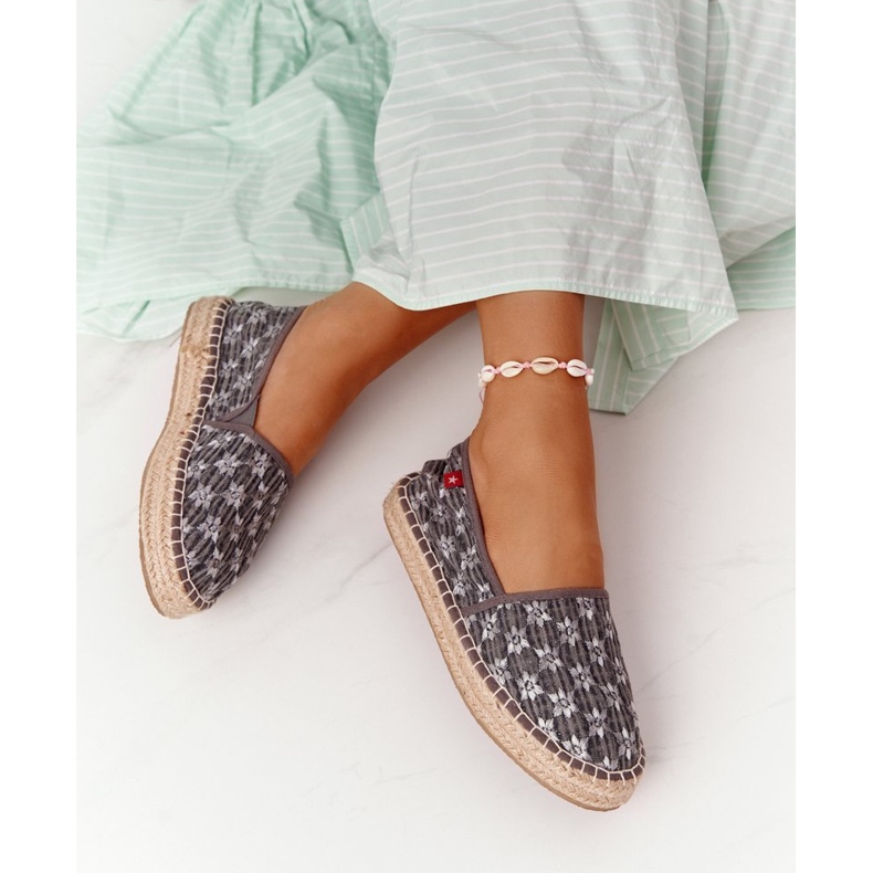Espadrilles On A Braided Platform Big Star AA274680 Gray grey 1