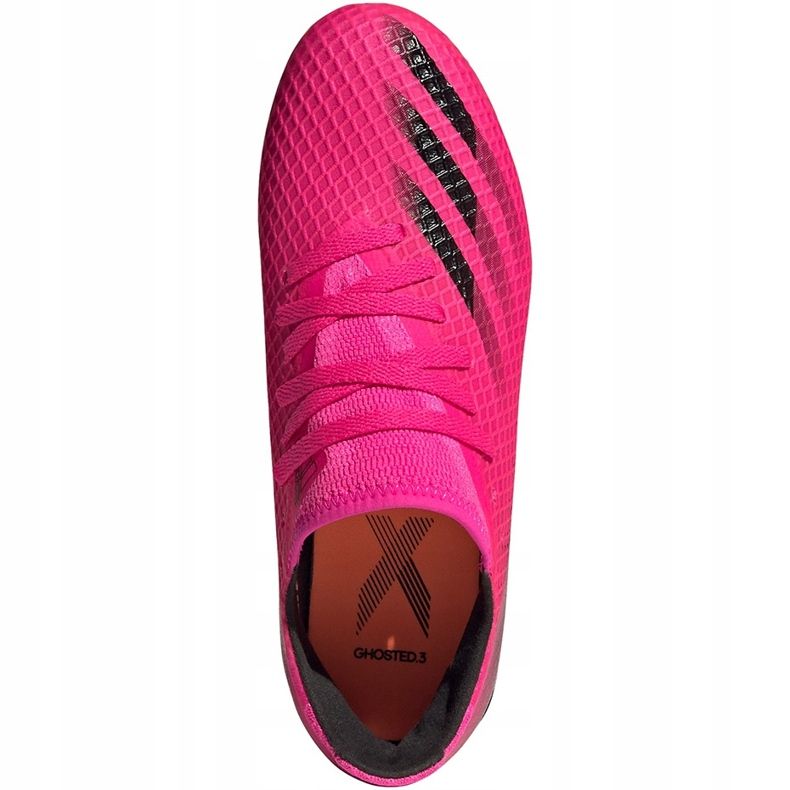 Adidas X Ghosted.3 Fg Jr FW6935 football boots pink pink 1