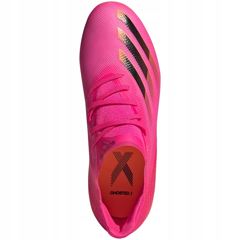 Adidas X Ghosted.1 Fg Jr FW6956 football boots pink 1