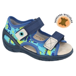 Befado children's shoes pu 065X156 navy blue blue green 1