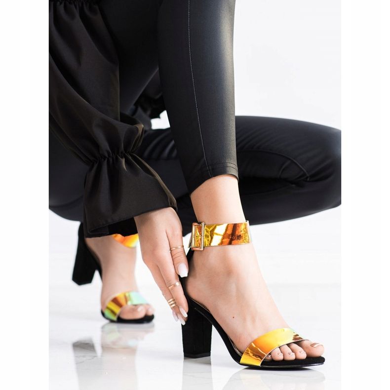 Goodin Sandals On A Bar With Holo Effect black 2