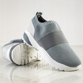 SHELOVET Slip-on sports shoes with an elastic band grey 1