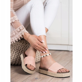SHELOVET Slippers On The Platform pink 2