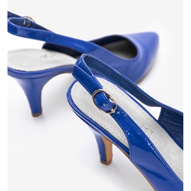 Blue pumps on a Jena stiletto heel 1