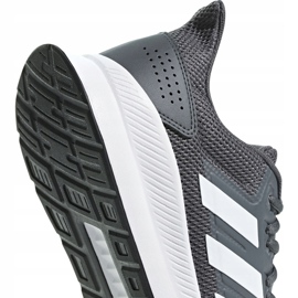 Gray Adidas Runfalcon men's shoes F36200 white grey 3