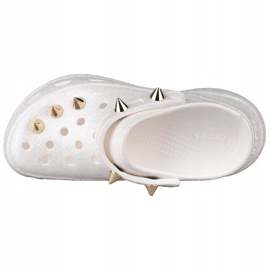 Crocs Classic Bae Glitter Stud Clog W 206783-100 white golden 2