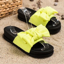 Seastar Slippers With A Bow yellow 1