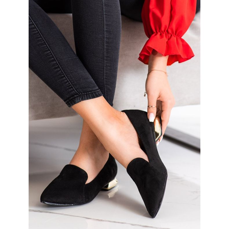 Goodin Pumps With Gold Heel black 2
