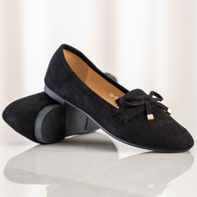 Anesia Paris Loafers With A Bow black 1