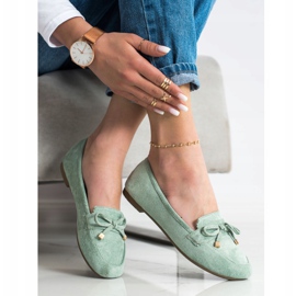 Anesia Paris Loafers With A Bow green 2