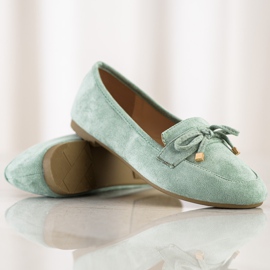 Anesia Paris Loafers With A Bow green 1