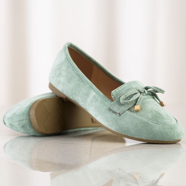 Anesia Paris Loafers With A Bow green 1