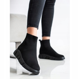 SHELOVET Black Slip-On Sneakers 1 SHELOVET Black Slip-On Sneakers 1