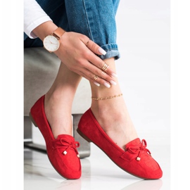 Anesia Paris Loafers With A Bow red 2