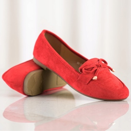 Anesia Paris Loafers With A Bow red 1