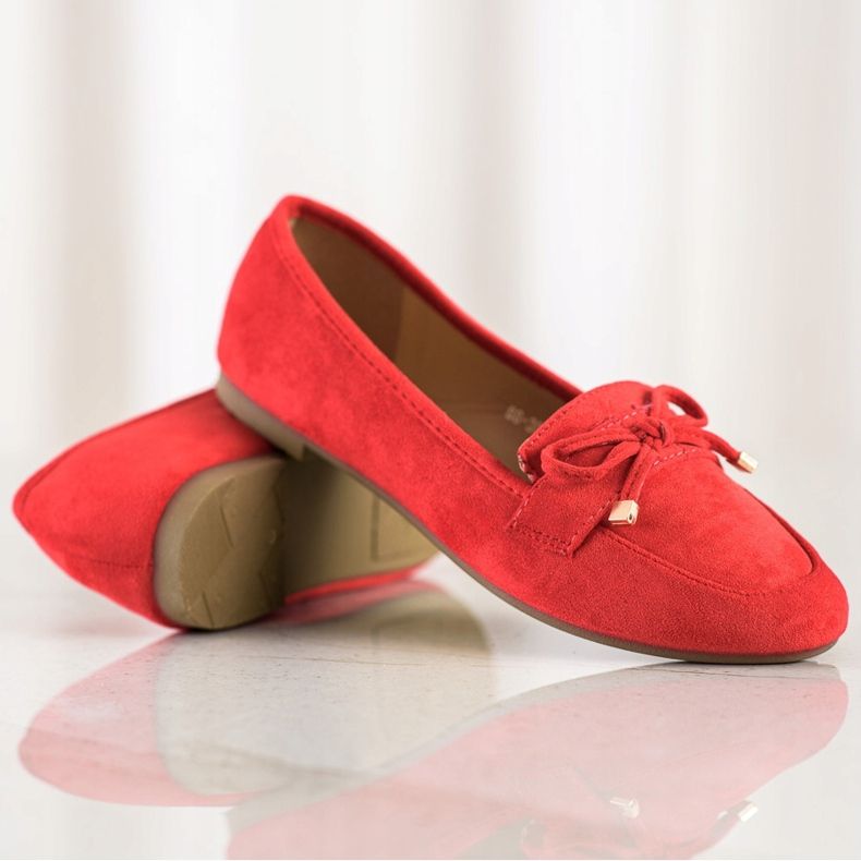 Anesia Paris Loafers With A Bow red 1