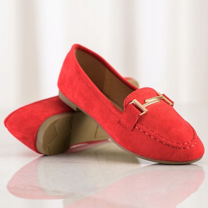 Anesia Paris Elegant loafers red 1