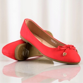 Diamantique Classic red ballerinas 1