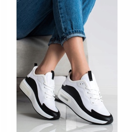 SHELOVET Sports Sneakers On The Platform white black 2
