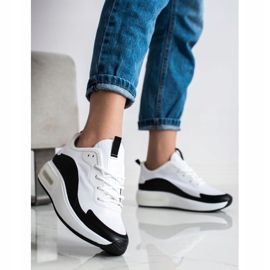 SHELOVET Sports Sneakers On The Platform white black 1