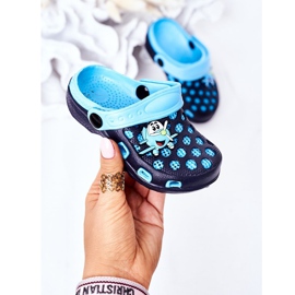 Children's Foam Slippers Crocs Navy Blue Jupiter 2