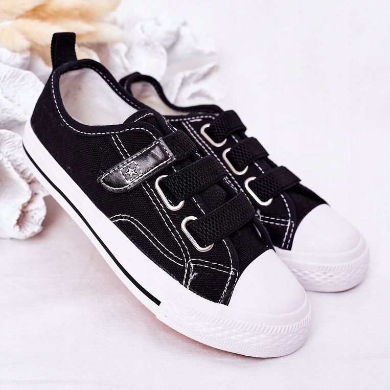 EVE Black Avengers Children's Sneakers With Velcro 2