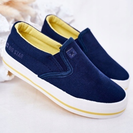 Children's Slip-On Big Star HH374011 Navy Blue Slip-On Sneakers 2 Children's Slip-On Big Star HH374011 Navy Blue Slip-On Sneakers 2
