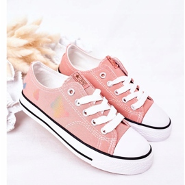 EVE Children's Sneakers With Butterflies Pink Fairytales 1