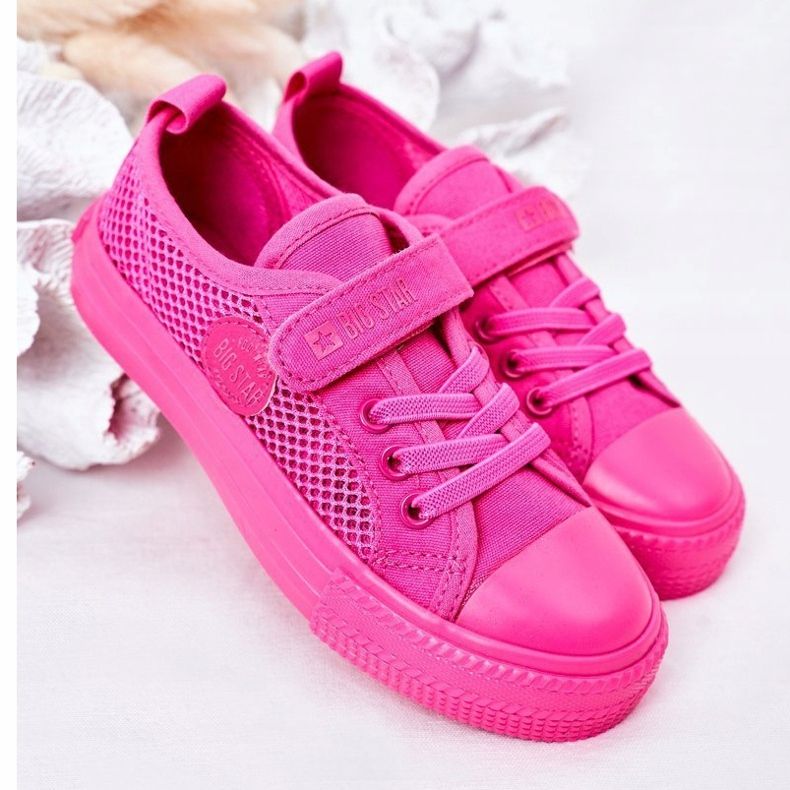 Children's Sneakers With Mesh Big Star HH374019 Fuchsia pink 1