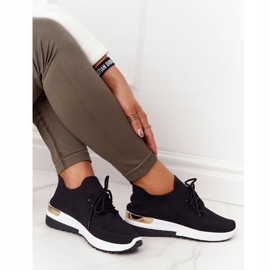 PG1 Sport Shoes Sneakers On Wedge Black Adeyla white 2