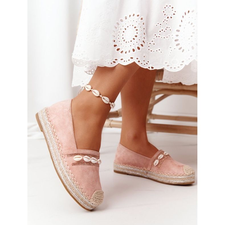 PG1 Espadrilles On Platform With Pink Seashell 2