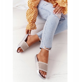 EVE Gray Tonya Sequins Rubber Slippers grey 1