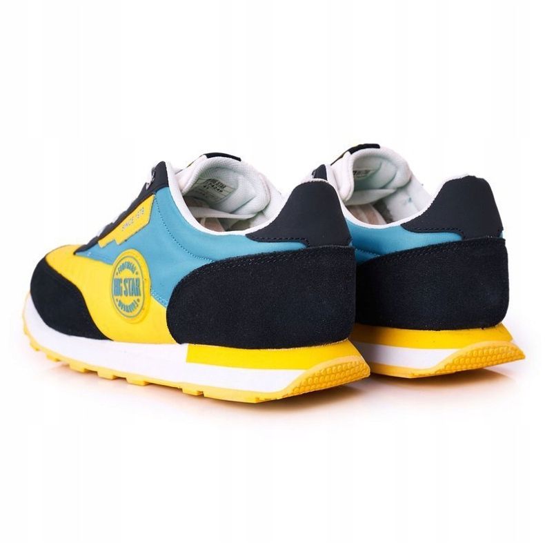 Men's Sport Shoes Memory Foam Big Star HH174249 Yellow-Blue multicolored 1