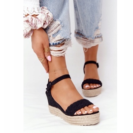 PS1 Black Balearic Wedge Sandals 2